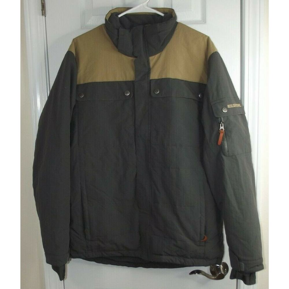 BOULDER GEAR SKI COAT Parka SNOW JACKET - Gray/Tan - Mens Size Medium